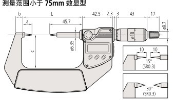 尖爪千分尺